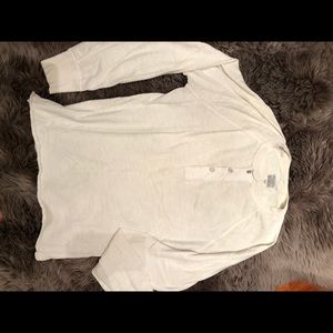 Rag and bone white Henley